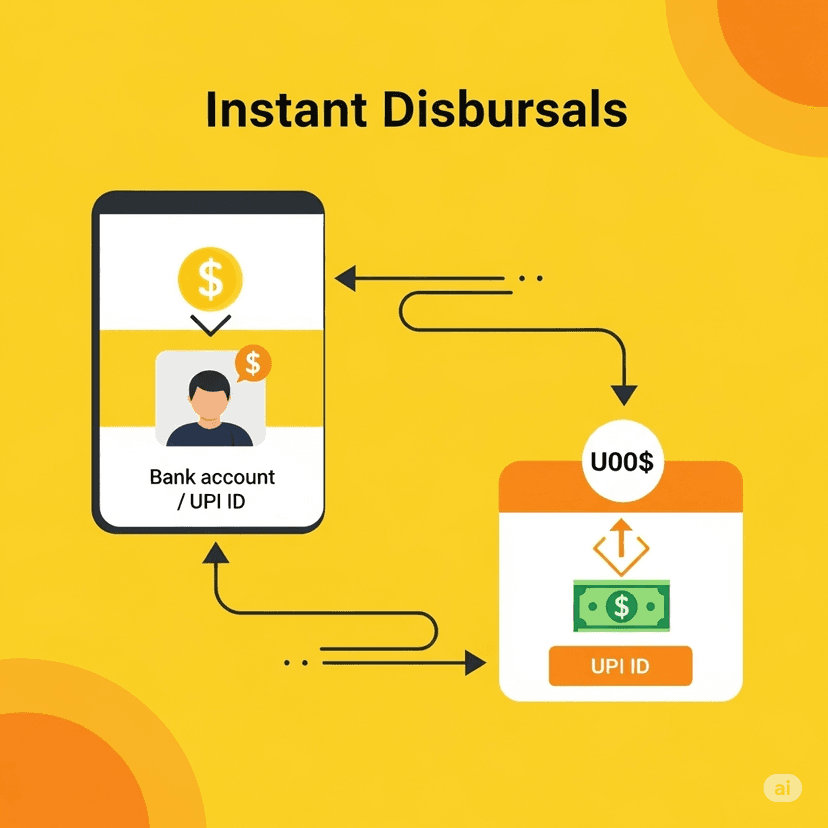 Real-time Payouts to Bank & UPI